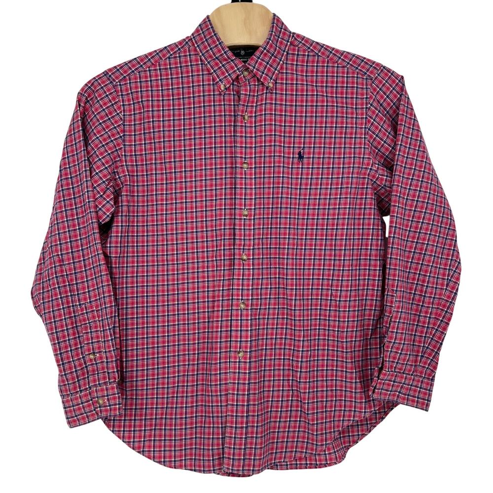 Ralph Lauren Classic Fit Plaid Long Sleeve Button Down Men's Size XL‎
